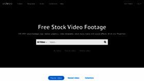 What Videvo.net website looked like in 2022 (3 years ago)