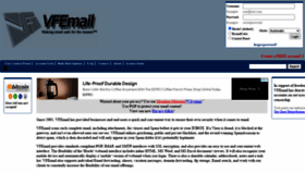 What Vfemail.net website looked like in 2022 (1 year ago)