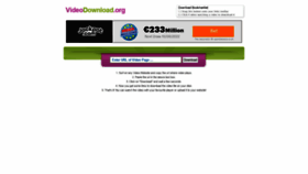 What Videodownload.org website looked like in 2022 (1 year ago)