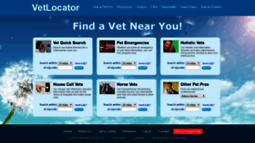 What Vetlocator.com website looked like in 2022 (1 year ago)