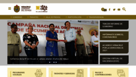 What Veracruz.gob.mx website looked like in 2022 (1 year ago)