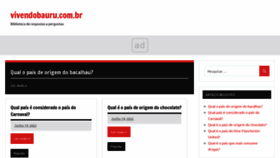 What Vivendobauru.com.br website looked like in 2022 (1 year ago)