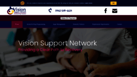 What Visionsupport.info website looked like in 2022 (1 year ago)