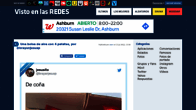 What Vistoenlasredes.com website looked like in 2022 (1 year ago)