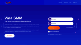 What Vinasmm.com website looked like in 2022 (1 year ago)