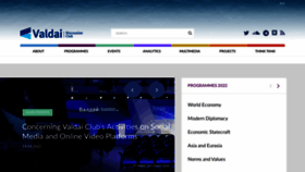 What Valdaiclub.com website looked like in 2022 (1 year ago)