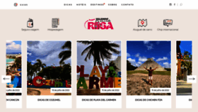 What Viajandocomamalarosa.com.br website looked like in 2022 (1 year ago)