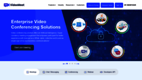 What Videomeet.in website looked like in 2022 (3 years ago)