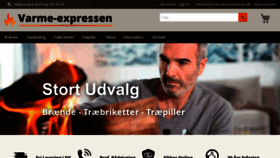 What Varme-expressen.dk website looked like in 2022 (1 year ago)