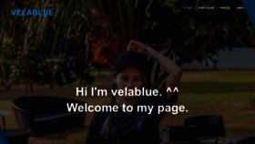 What Velablue.com website looked like in 2022 (1 year ago)