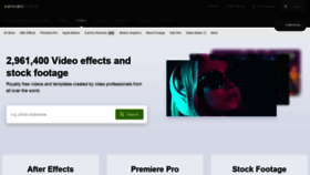 What Videohive.net website looked like in 2022 (1 year ago)