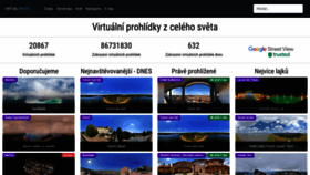 What Virtualtravel.cz website looked like in 2022 (1 year ago)