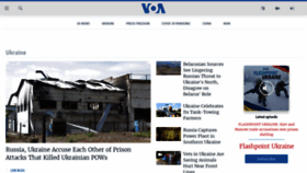What Voanews.eu website looked like in 2022 (1 year ago)