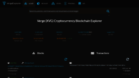What Verge-blockchain.info website looked like in 2022 (1 year ago)