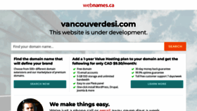 What Vancouverdesi.com website looked like in 2022 (1 year ago)