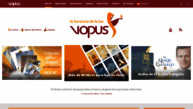 What Vopus.org website looked like in 2022 (1 year ago)