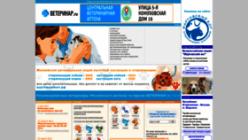 What Veterinar.ru website looked like in 2022 (1 year ago)