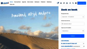 What Vvvameland.nl website looked like in 2022 (1 year ago)