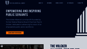 What Volckeralliance.org website looked like in 2022 (1 year ago)