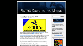 What Vintagecomputing.com website looked like in 2022 (1 year ago)
