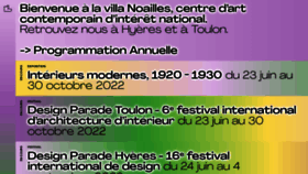 What Villanoailles-hyeres.com website looked like in 2022 (1 year ago)