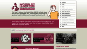 What Visionmatters.org.uk website looked like in 2022 (1 year ago)