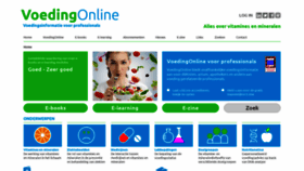 What Voedingonline.nl website looked like in 2022 (1 year ago)