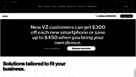 What Verizonbusiness.com website looked like in 2022 (1 year ago)