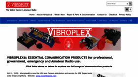 What Vibroplex.com website looked like in 2022 (1 year ago)