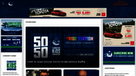 What Vancouvercanucks.com website looked like in 2022 (3 years ago)