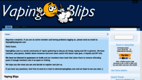 What Vapingblips.com website looked like in 2022 (1 year ago)