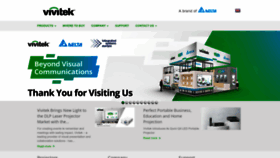 What Vivitek.eu website looked like in 2022 (1 year ago)