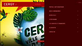 What Ville-cergy.fr website looked like in 2022 (1 year ago)
