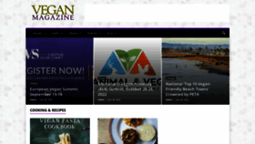 What Vegan-magazine.com website looked like in 2022 (1 year ago)
