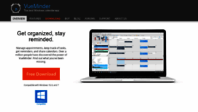 What Vueminder.com website looked like in 2022 (2 years ago)