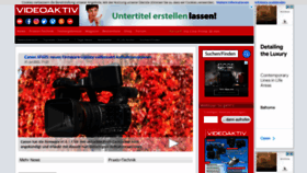What Videoaktiv.de website looked like in 2022 (1 year ago)