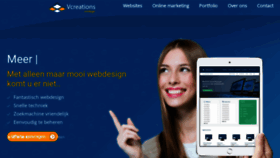 What Vcreations.nl website looked like in 2022 (1 year ago)