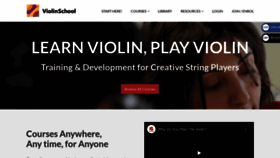 What Violinschool.com website looked like in 2022 (1 year ago)