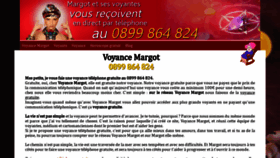 What Voyancemargot.com website looked like in 2022 (1 year ago)