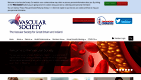 What Vascularsociety.org.uk website looked like in 2022 (1 year ago)