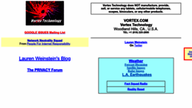 What Vortex.com website looked like in 2022 (1 year ago)