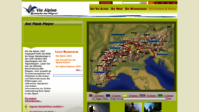What Via-alpina.org website looked like in 2022 (1 year ago)