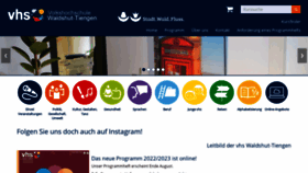What Vhs-wt.de website looked like in 2022 (1 year ago)