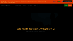 What Visionwager.com website looked like in 2022 (1 year ago)