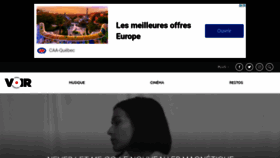 What Voir.ca website looked like in 2022 (1 year ago)