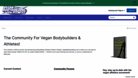 What Veganbodybuilding.com website looked like in 2022 (1 year ago)