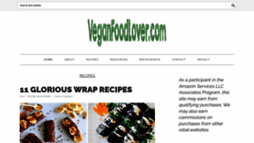 What Veganfoodlover.com website looked like in 2022 (1 year ago)