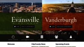 What Vanderburghgov.org website looked like in 2022 (1 year ago)