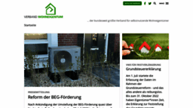 What Verband-wohneigentum.de website looked like in 2022 (1 year ago)