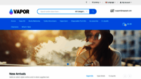 What Vapeyet.com website looked like in 2022 (1 year ago)